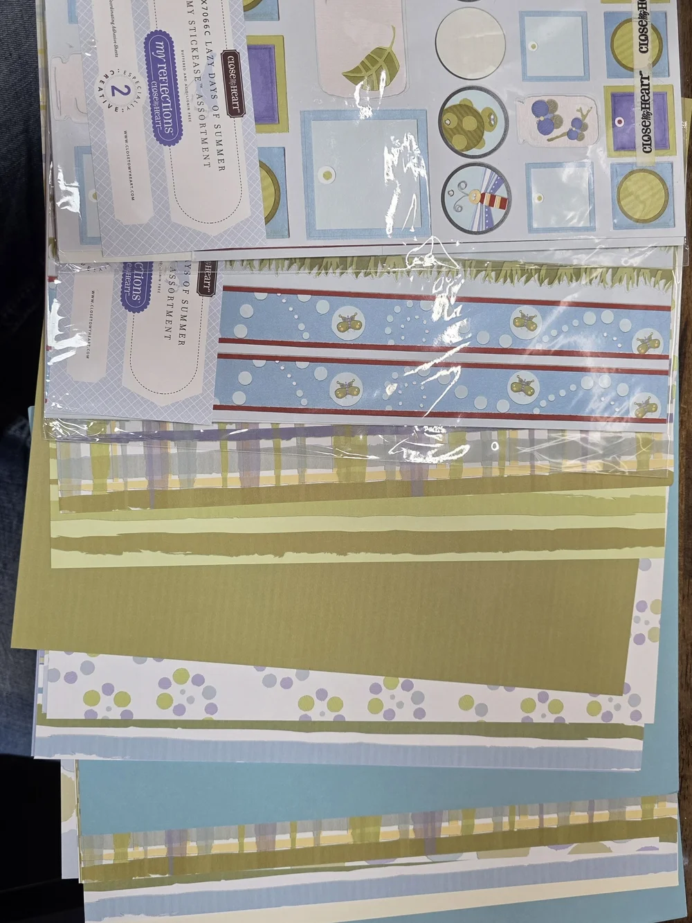 Close To My Heart Lazy Days of Summer Paper Packet - Blue